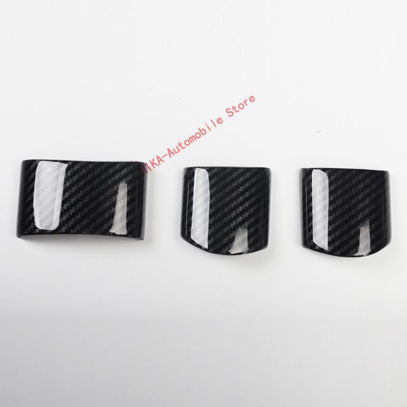 For volkswagen VW beetle 2003-2010 black carbon fiber Interior steering wheel molding trim cover 2004 2005 2006 2007 2008 2009