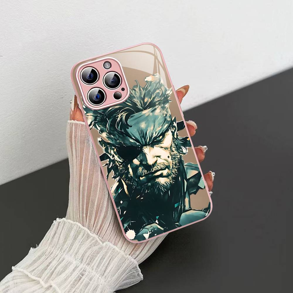 Popular Game M-Metal Classic G-Gear Tempered Glass For Iphone 14 13 12 11 Pro Mini XS MAX 14Plus X XS XR Fundas