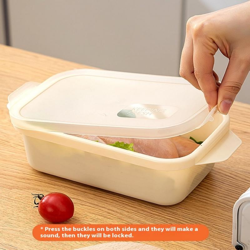 1/3 Pcs Refrigerator Food Sealed Crisper Containers Fresh Fruit Vegetables Steak Meat Storage Box Organizer Kitchen Accessories