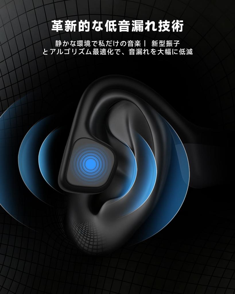 Slopow Bone Conduction Earphones, Bluetooth 5.4, IPX6 Waterproof, 14 Hours of Playtime, Ultra-Lightweight Design, Noise Cancelling (ENC), Fast