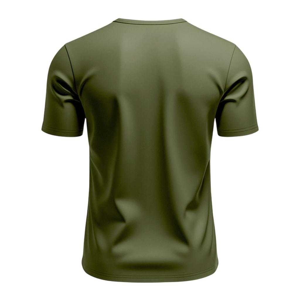 Men's Short Sleeve Button Casual Men's V-neck Color T-shirt