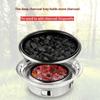 KOSUN Smokeless Charcoal Barbecue Pot BBQ Grill Nonstick Barbecue Machine Portable Outdoor Oicnic Stove Stainless Steel Thick
