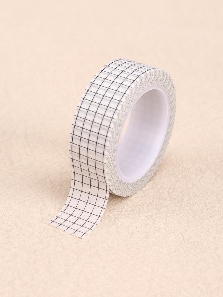 1roll Simple Style Plaid Washi Tape Set Washi Tapes Scrapbooking Supplies Stationary Masking Tape Journaling Supplies Washi Tape