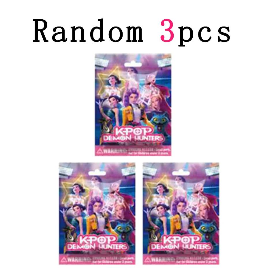 24Pcs_% Random Blind Box Anime KPop Demon Hunters Girl Group RUMI MIRA ZOEY Figure Action Pvc Models Toy Ornaments Gifts