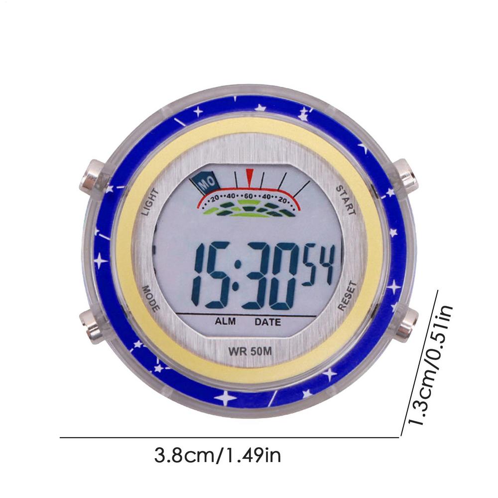 Motorcycle Watch Clock Glowing Motorbike Dial Watch Waterproof Small Clock Decor Motorcycle Easy Installation Clock Watch