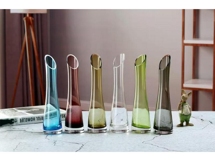 Elegant Glass Vase for Desktop Flower Arrangements - Creative Home Decor Ornament