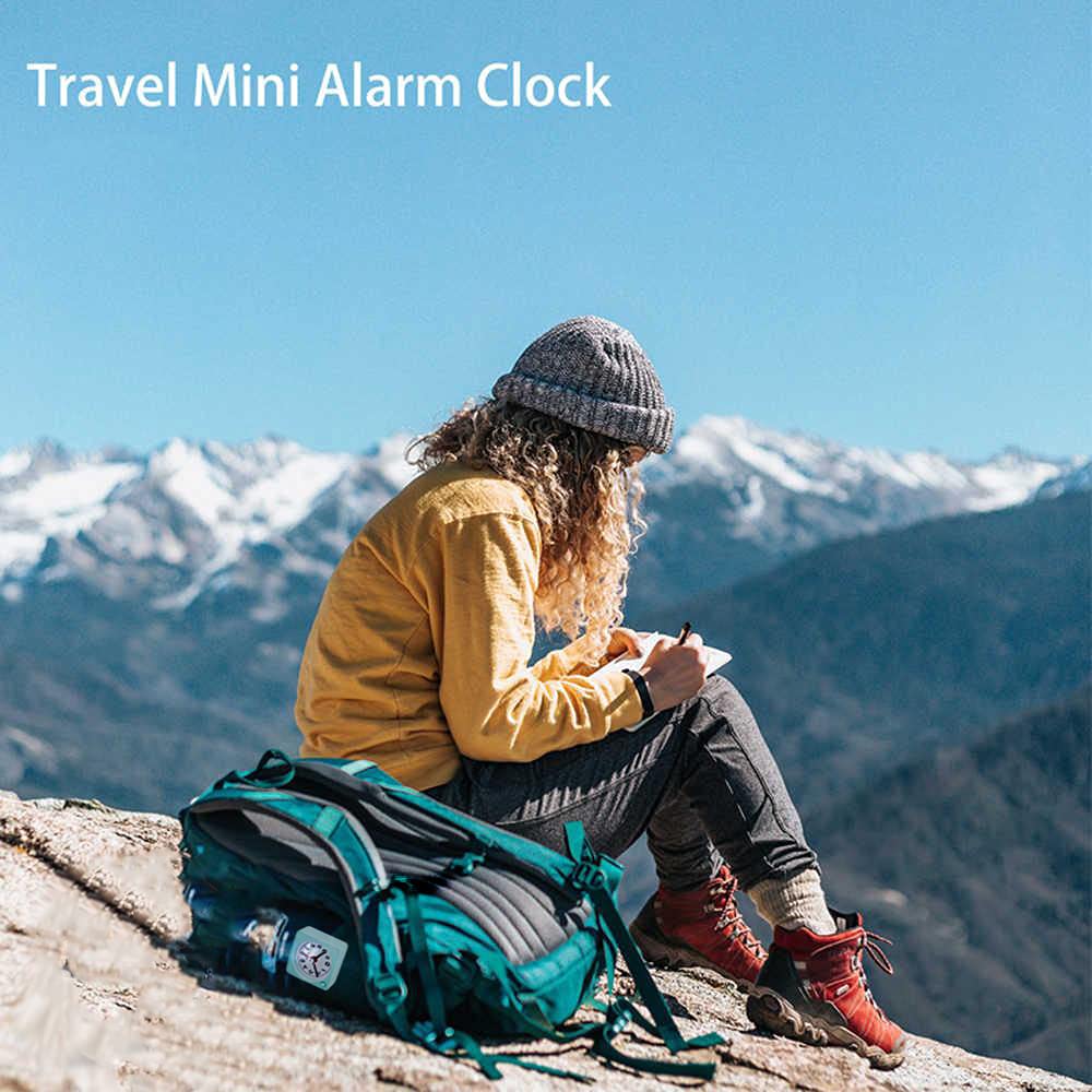 YouJabz Travel Analog Alarm Clock, Ultra-Compact Clock with Snooze and Light Function, Ultra-Quiet, No Tick-Tick Sound, Simple Design, Easy Setup