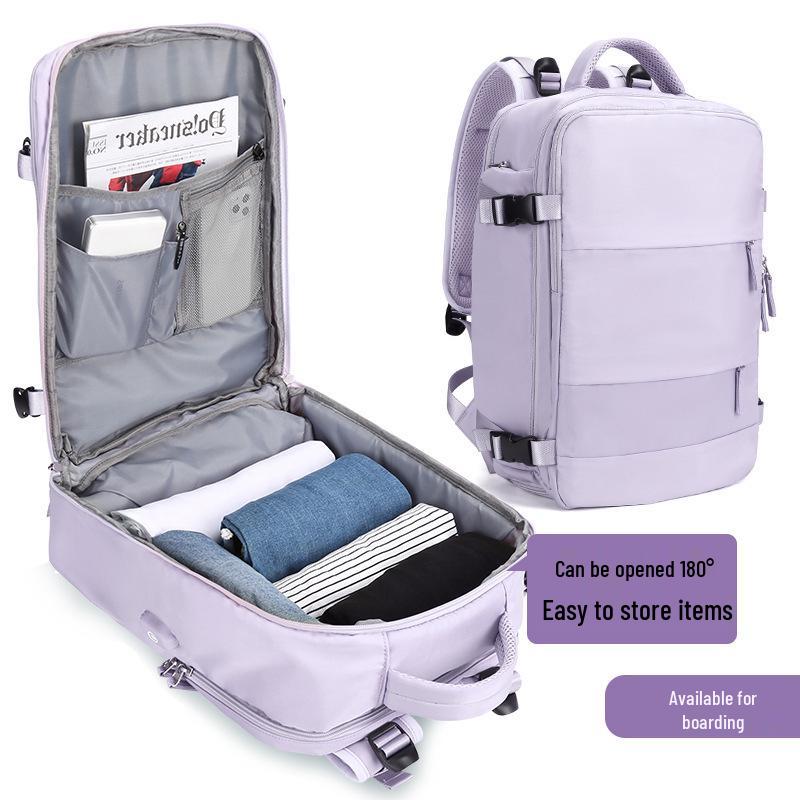 Unisex Travel Backpack: Large Capacity, Wet/Dry Separation, Laptop Compartment