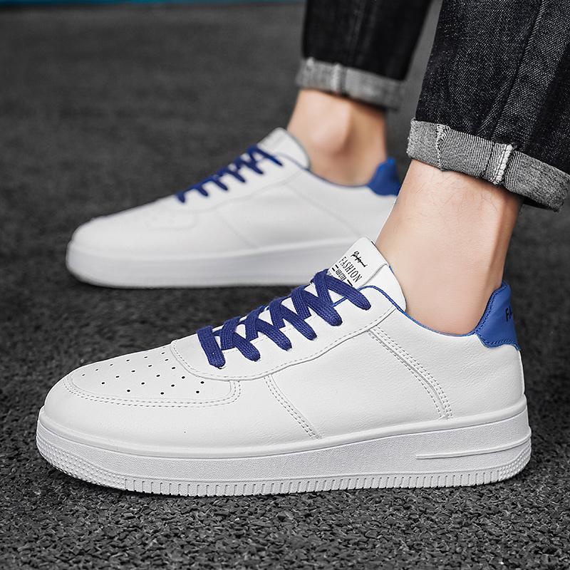 Men's Oversized Breathable Fashionable Retro Board Shoes Sports and Casual Shoes Thick Soled White Shoes