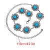 Adjustable Stone Embellished Waist Belt Bohemian Body Chain Waist Jewelry Accessory Gift for Women Outdoor Event