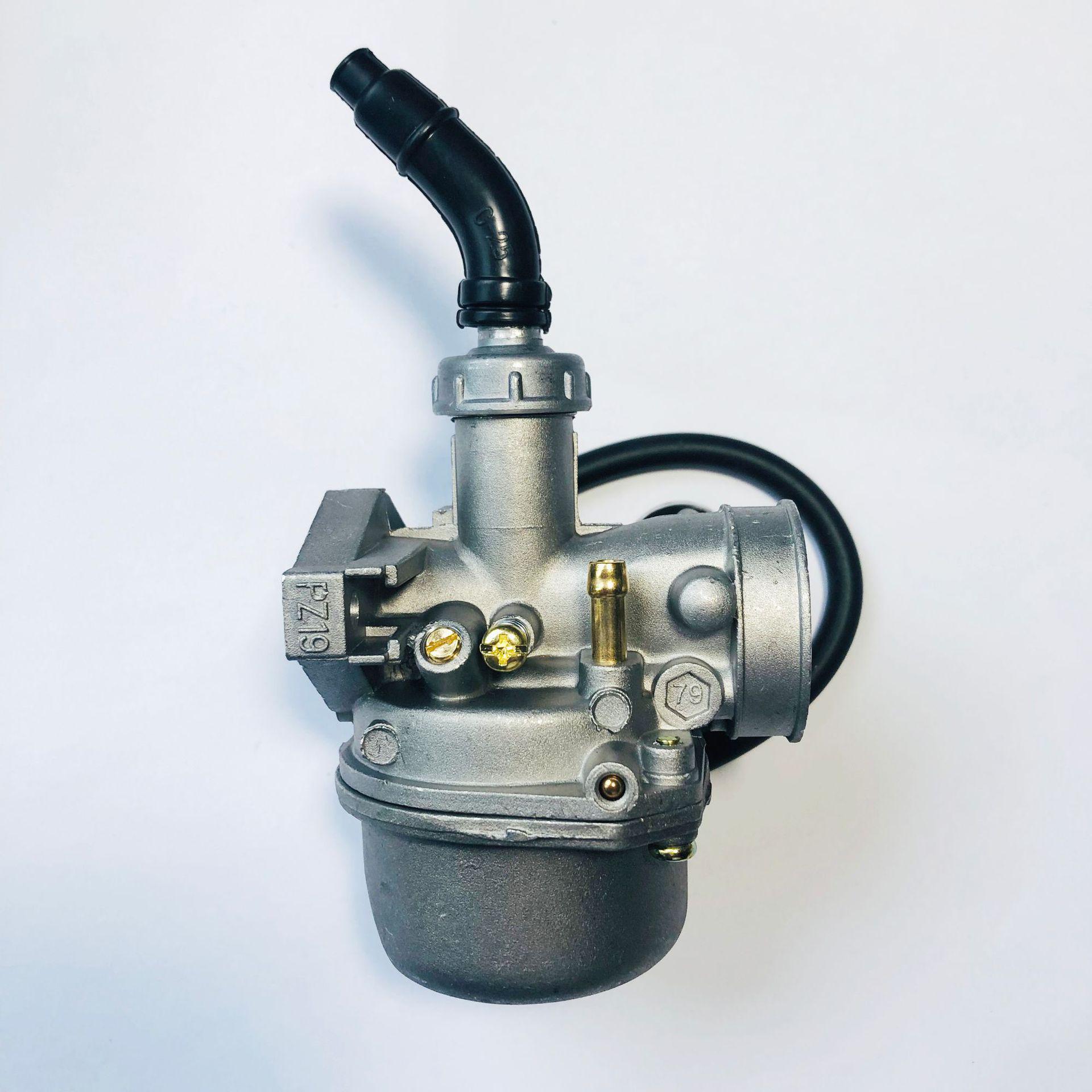 PZ19 Carburetor for Off-road Motorcycles, ATVs, Beach Buggies (50-125CC) Manual Choke Motorcycle Carburetor