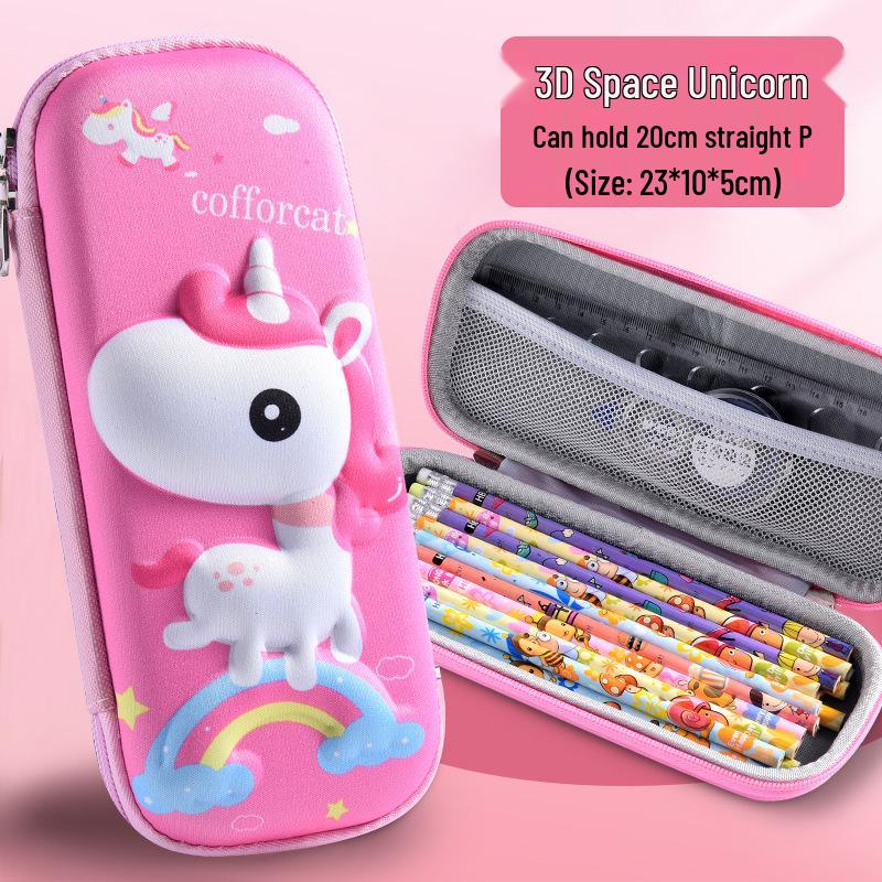 2022 New 3D Cartoon Pencil Case - Large Capacity, Waterproof, Stain-Resistant for Elementary Students