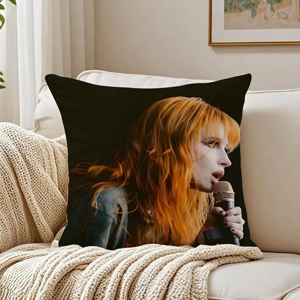 Band PopPunk PParamore Cushion Cover Pillowcase Antidustmite living Room Sofa Decor Cushion Room