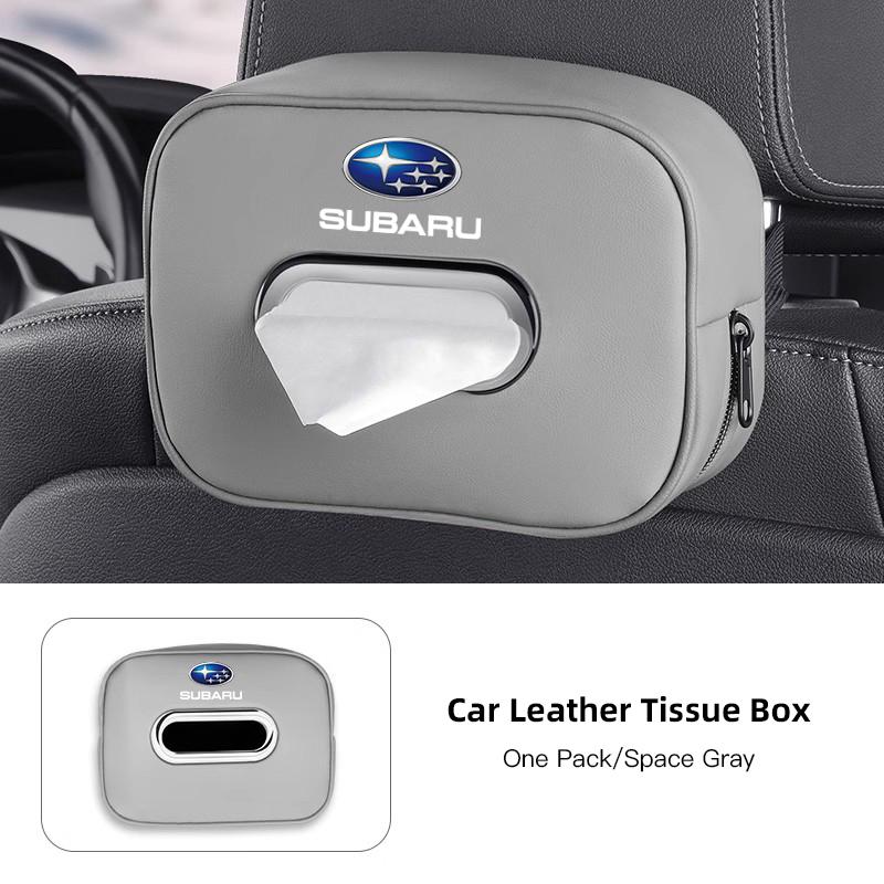 High-capacity Car Interior Tissue Box Kleenex Storage Bag Accessories For Subaru STI Forester Impreza Legacy Outback XV BRZ WRX cy5