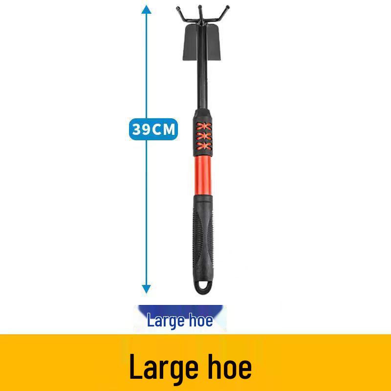 Tide-Chasing Dual-Headed Hoe: Versatile Tool for Beachcombing, Weeding, Planting, and Soil Loosening