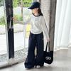 Autumn Casual Girls' Korean-Style T-shirt & Sweatpants Set