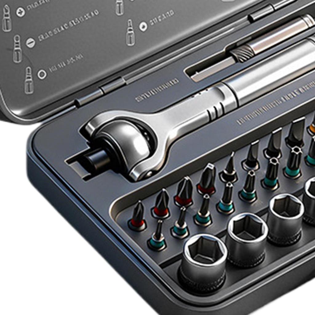 Ratchet Screwdriver Set Magnetic 40 In 1 Portable Repair Tool Kit With Storage Case Magnetic Screwdriver Set With Detachable