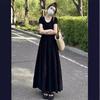 Early Spring Hepburn Style Black Dress Women's Summer 2026 Women's Clothing New French Temperament Slim Dress
