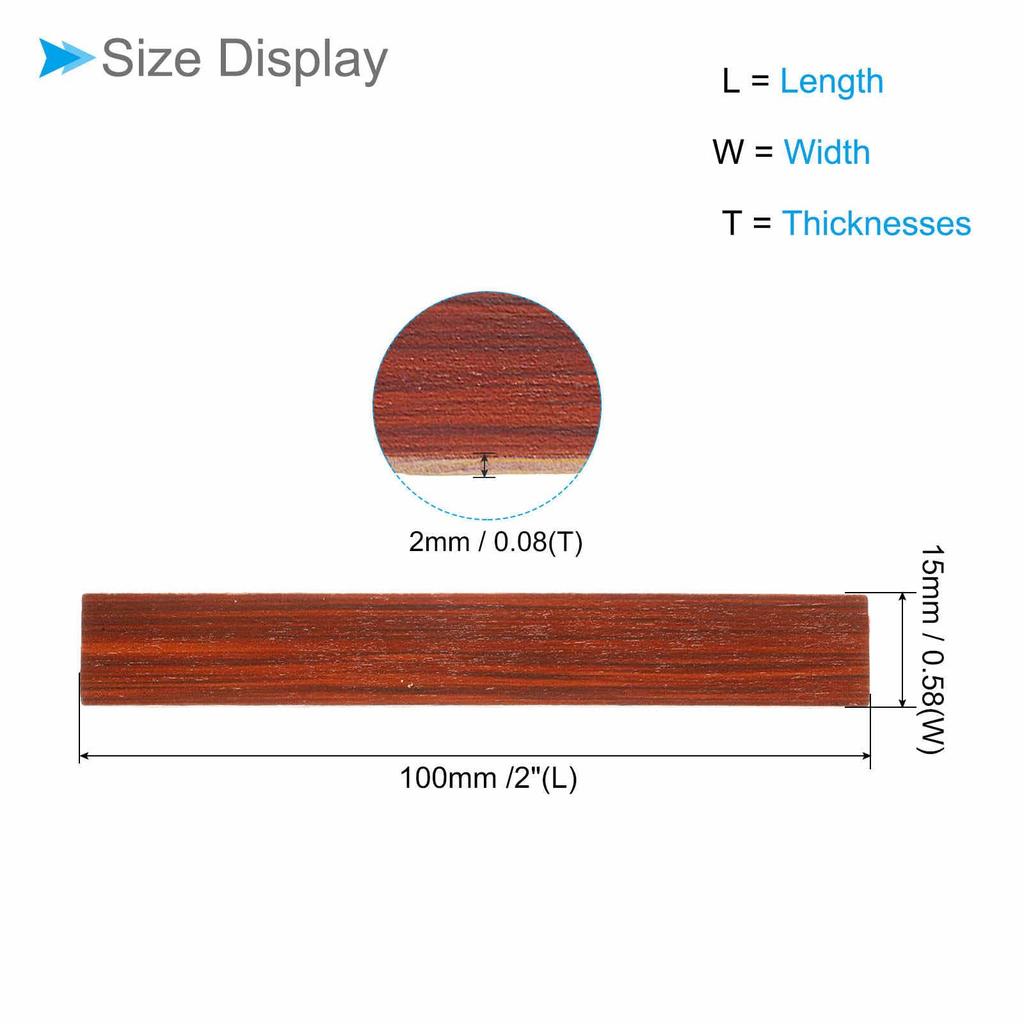 CoCud Dollhouse Flooring, 3.94 Inch Length, Self-Adhesive Wooden Flooring for Miniature Dollhouses, Peel and Stick (Red) - 40 Pieces (For Dollhouse