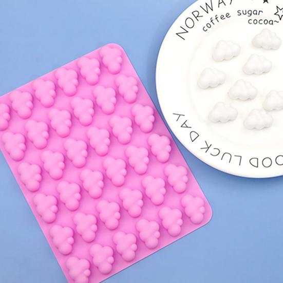 Cake Mold High Temperature Resistance Easy Demoulding Non-stick Reusable Anti-deformed Cake Decorating Safe Cloud Shape Chocolate Mold Baking Tool