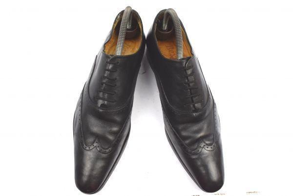 Bexley Leather Wingtip 24.0 Black McKay Dress Shoes Business(USED)