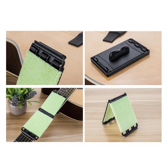 Yousheng 1/2/3/4Pcs Guitar String Cleaner Scratch-Free Reusable Universal Bass Ukulele Guitar Fretboard Fingerboard Maintenance Scrubber Cleaning