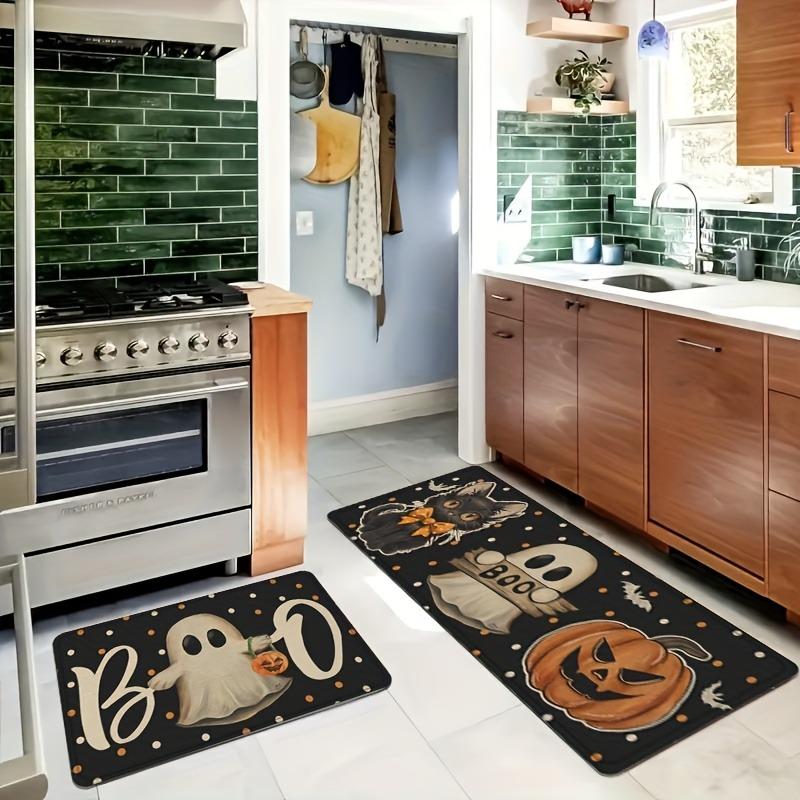 1ks Halloweenský vzor Kuchyňský koberec Protiskluzová rohožka ke dveřím Popový design Koupelnový koberec Předložka do koupele Koberec pro domácnost K dřezu Prádelna Dekor