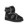 UGG Dune Mini Buckle Boot Fleece Lined Black Women's 1119431-BLK