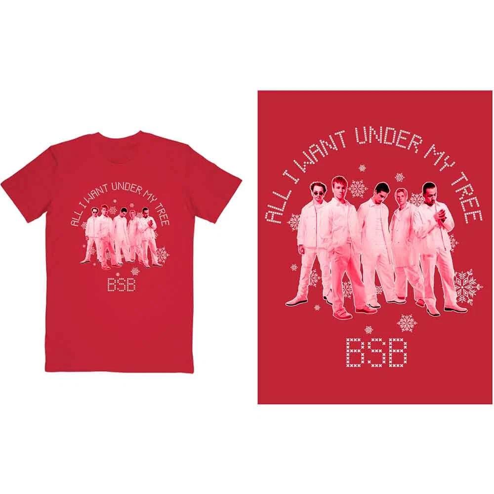 Backstreet Boys Unisex T-Shirt: All I Want Xmas (Small) 4XL