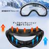 AirsFish New Ski Goggles [8 Pairs of Powerful Magnets & Buckle Fastening, Magnetic Interchangeable Double Lenses] Snowboard Goggles with Triple Anti-F