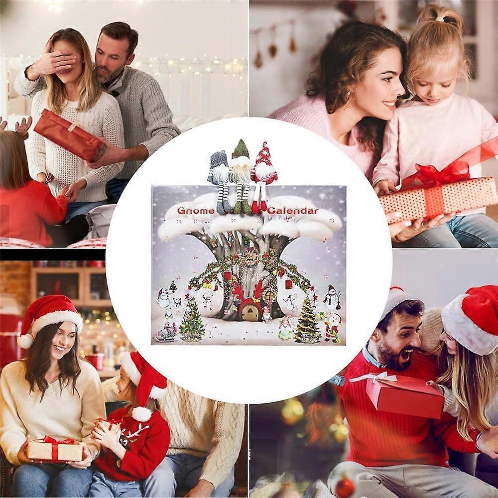 2024 Christmas Gnome Advent Calendar, 24 Days Xmas Countdown Calendar With Gnome Plush Toy, Holiday Decor Gnome Gift