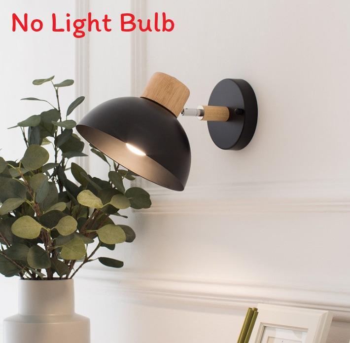 Modern Nordic Iron Wall Lamp With Led Warm Light For Bedroom And Living Room Decor