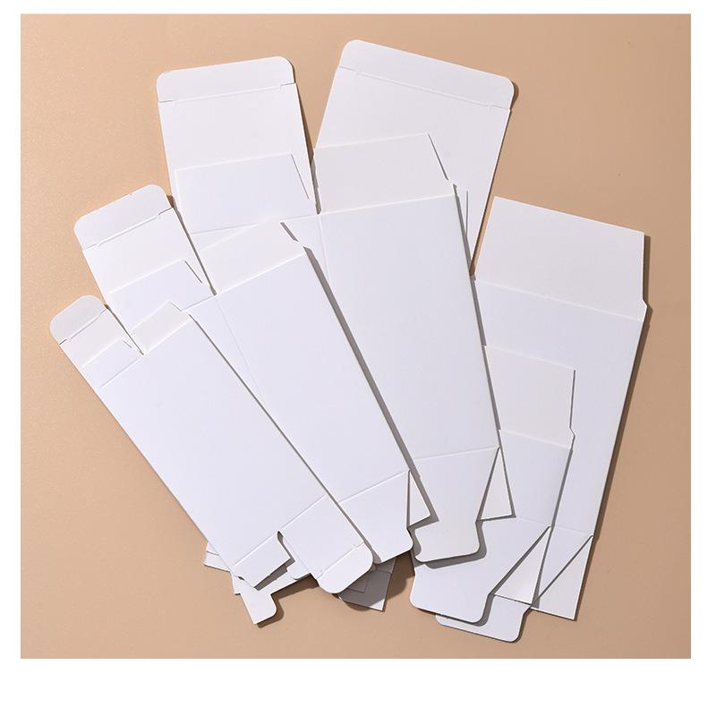 350g White Cardboard Packaging Box Universal Square Flat Box Empty Case for Perfume Gifts Multiple Purposes Easy To Fold Handmade Gift Cosmetic Boxes