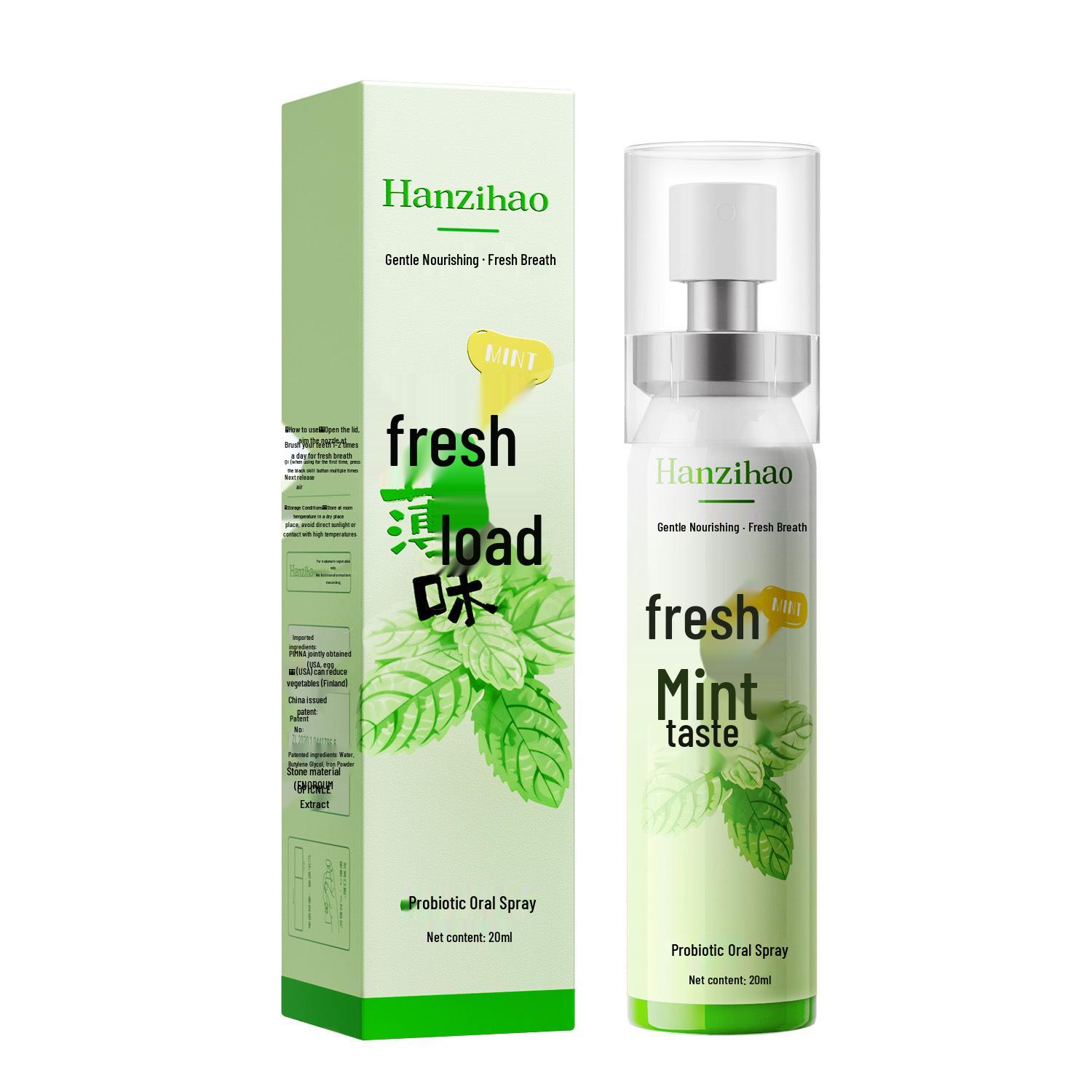 Probiotic Fresh Breath Spray - Long-lasting Antibacterial Oral Freshener for Odor Control