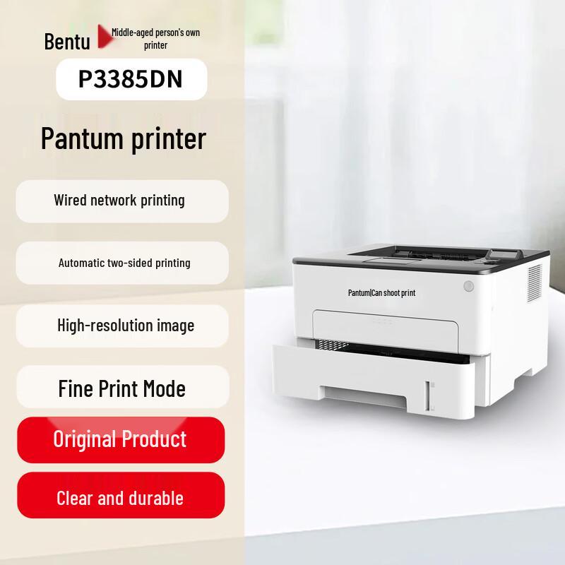 Pantum P3385DN A4 Monochrome Duplex Laser Printer CN plug (adapter included)