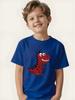 Children's Dinosaur Theme Short-sleeved T-shirt Boys and Girls Trendy Tops