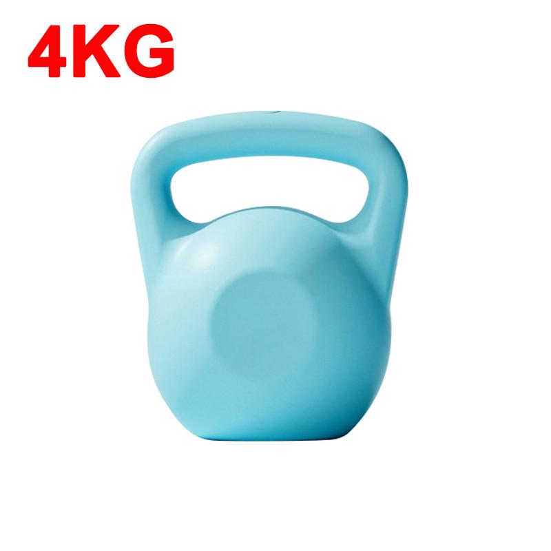 

2/4/6/8 кг ПЭ Гиря, наполненная водой, женская тренировка бедер, глубокий присед, силовой тренажер, гиря для йоги, спорта, фитнеса, гантели 4KG синий