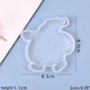 Hanging Ornaments Crystal Epoxy Resin Mold DIY Christmas Pendants Silicone Mould Santa Claus Elk Xmas House Casting Mold