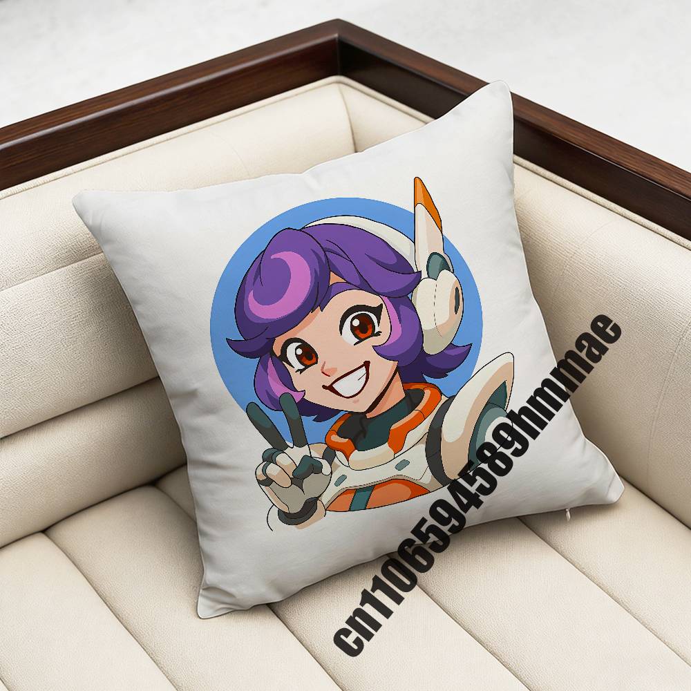 For Juno Ow DVA OOverwatch Throw Pillow Case Sham xcm xcm Square Home Pillowcase Cushion Cover