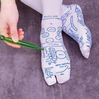 Foot Massage Socks Reflexology Accessories Auxiliary Acupoint Illustration with