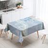 Marble Pattern Table Cloth Home Decor Stain Resistant Waterproof  Decoration Rectangular Kitchen Fireplace Countertop