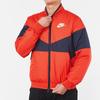 Nike Sports Casual Warm Color Block Jacket Men Jackets Red AJ1021-634