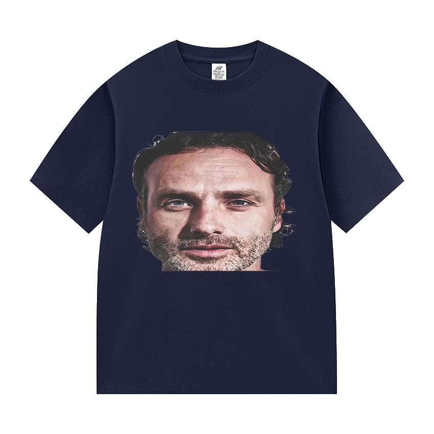 

Rick Grimes Zest Face T Shirt The Walking Dead Funny Graphic TShirt Unisexs Women Vintage Fashion Oversized TShirts Streetwear S