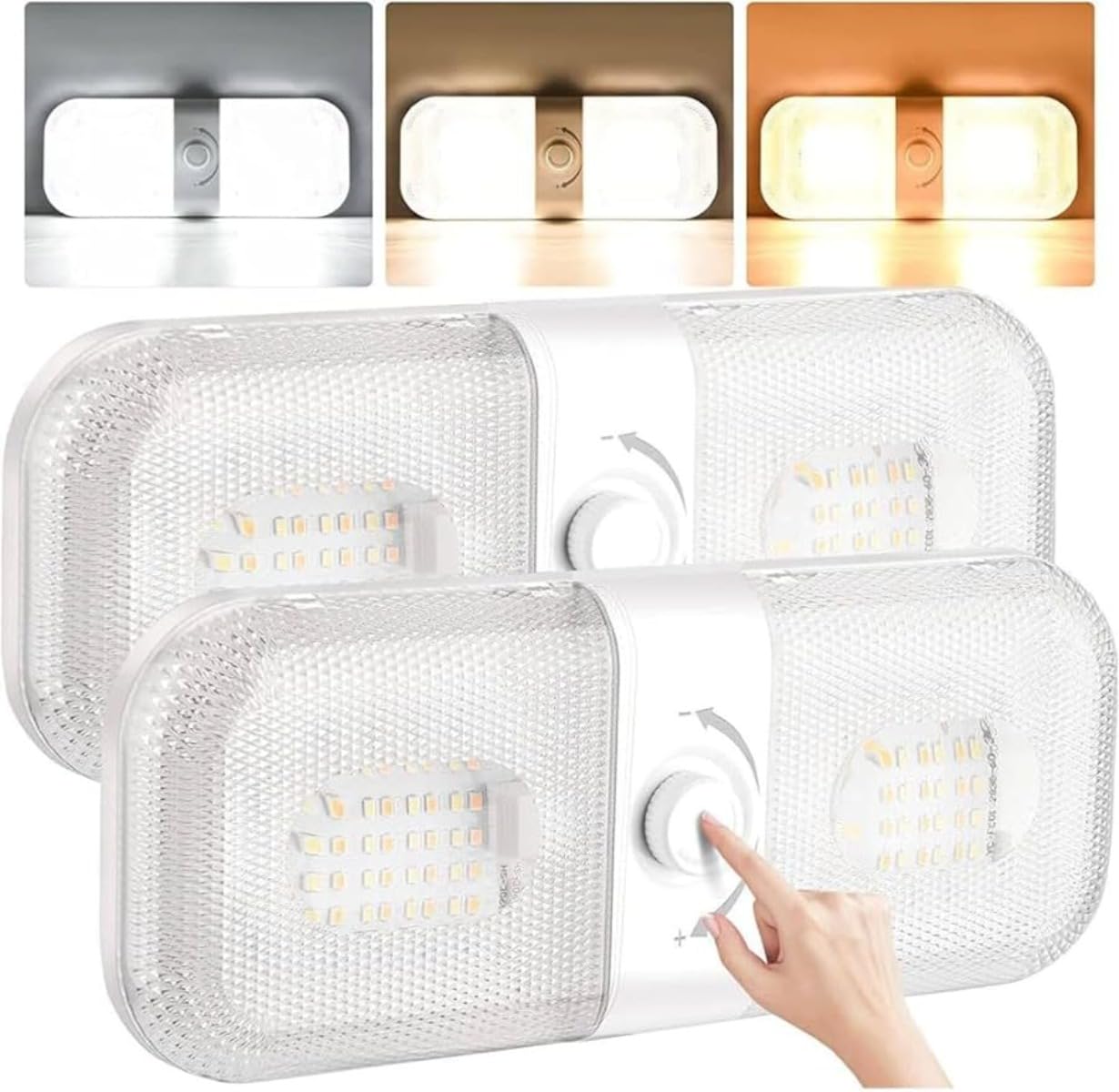 

[Set of 2] LED Room Lamp, Car Room Lamp, Reading Light, LED Dome Light,