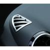 trument L&R Air Outlet 2PCS Vent Trim For Benz GLA W156 20- ABS Silver