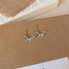 Simple Zircon Pearl Earrings Fashion Design Compact Daily Commuter Earrings Jewelry Accessories Gifts
