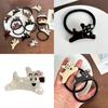 Adorable Dog-themed Acetate Hair Scrunchies And Clips For Playful Hairstyles