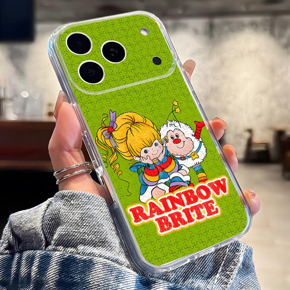 Cute Rainbow B-BriteS Phone Case For IPhone 17 16 Pro Max 15 14 13 11 12 Mini Xs X Xr 7 8 Plus Se Transparent Cover