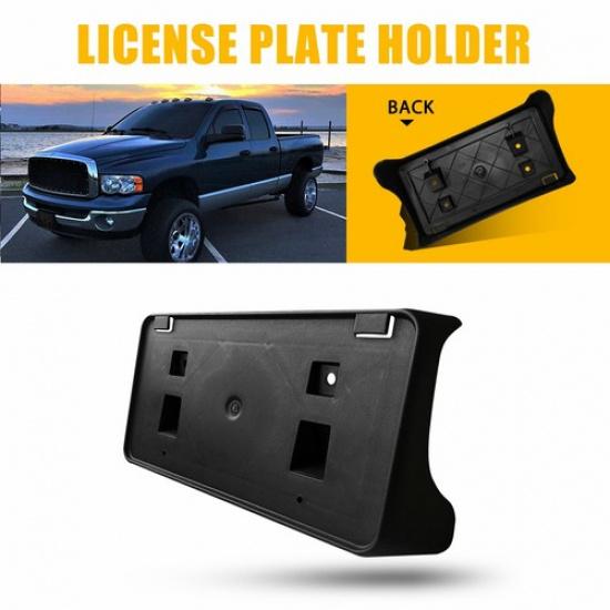 For 2004-2009 Dodge Ram Pickup Front Bumper License Plate Bracket Tag Holder EXV