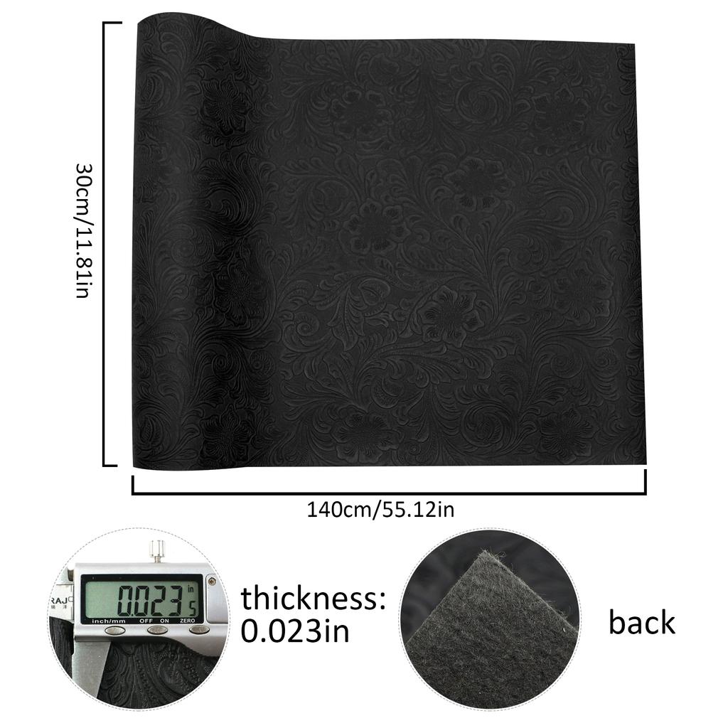 30x140cm Vârtejuri Textură Bombată Piele Sintetică Piele Sintetică Foi de Material DIY Cercei Genți Penar Portofel Confecționare Artizanat